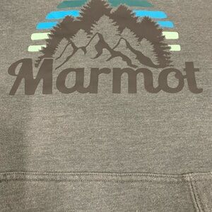 Gray Marmot Hooded Sweatshirt